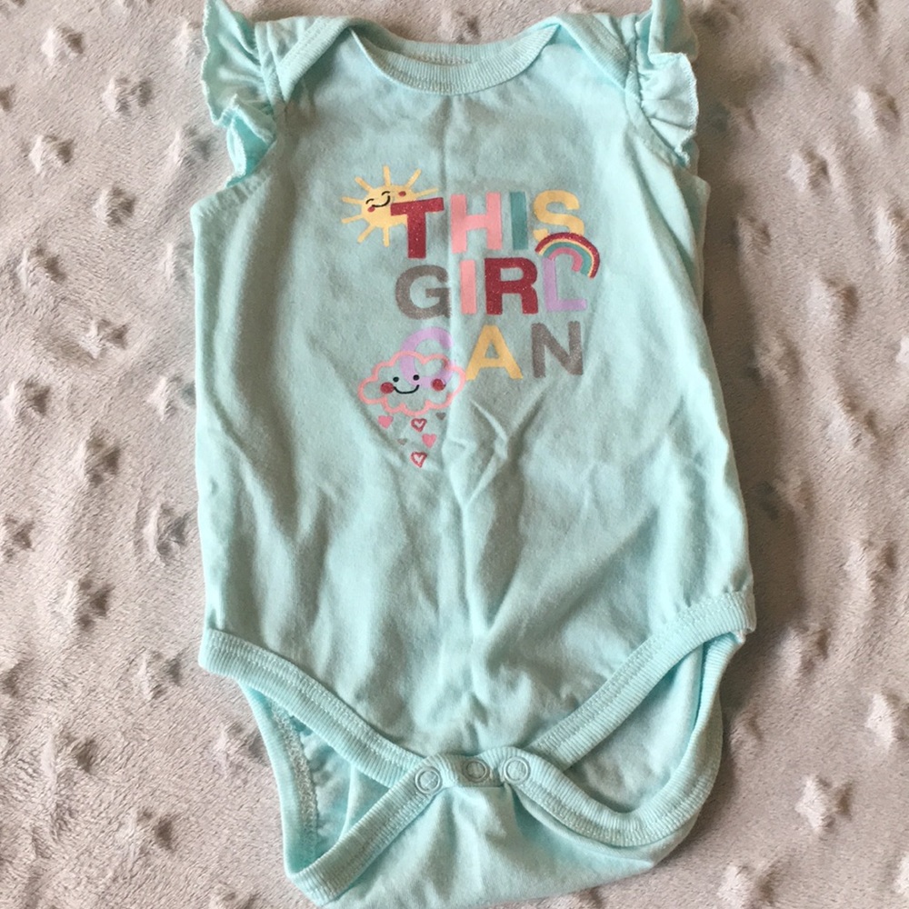8/15 Teal This Girl Can onesie